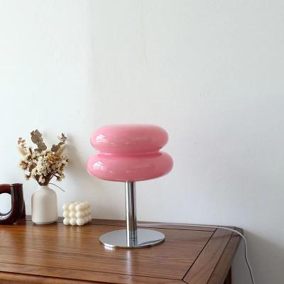 Uplift Picks Macaron Glass Table Lamp With Three Color Dimming For Cozy Bedrooms c usb
