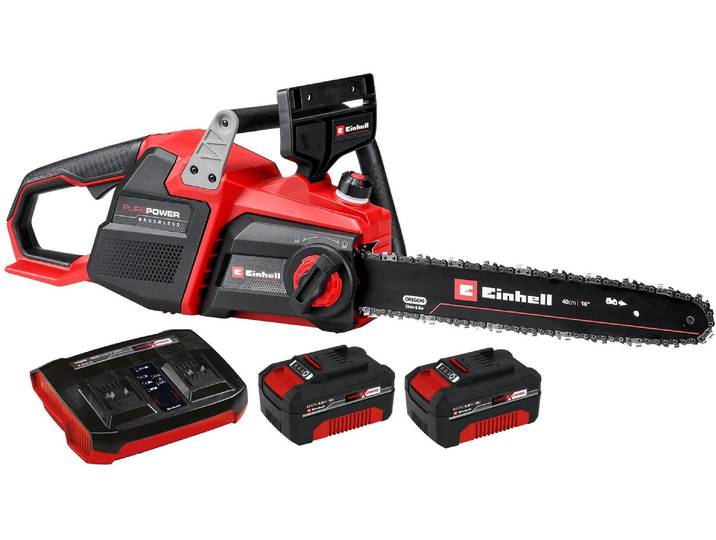 Akku-Kettensäge EINHELL GP-LC 36/40 Li BL 2 x 4.0Ah+Twinch Kit , schwarz, Kettensägen, Akku-Kettensäge