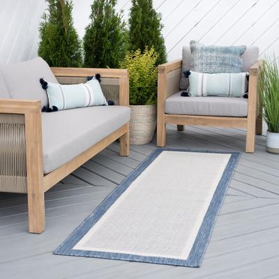 Alise Rugs Exo Coastal Border Indoor/Outdoor Area Rug