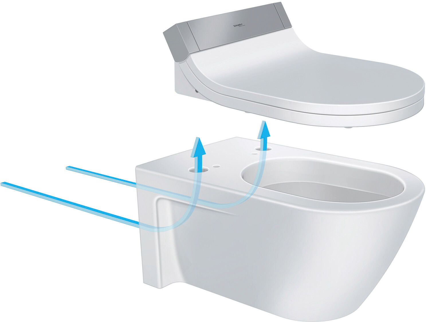 Duravit Starck 2 wall washdown WC 25335900001 white wondergliss, pour SensoWash