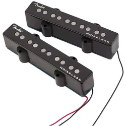 Fender Ultra Noiseless Vintage Jazz Bass V Pickups (set van 2) (Instrumenten Tonabnehmer), Zubehör Instrumente, Schwarz