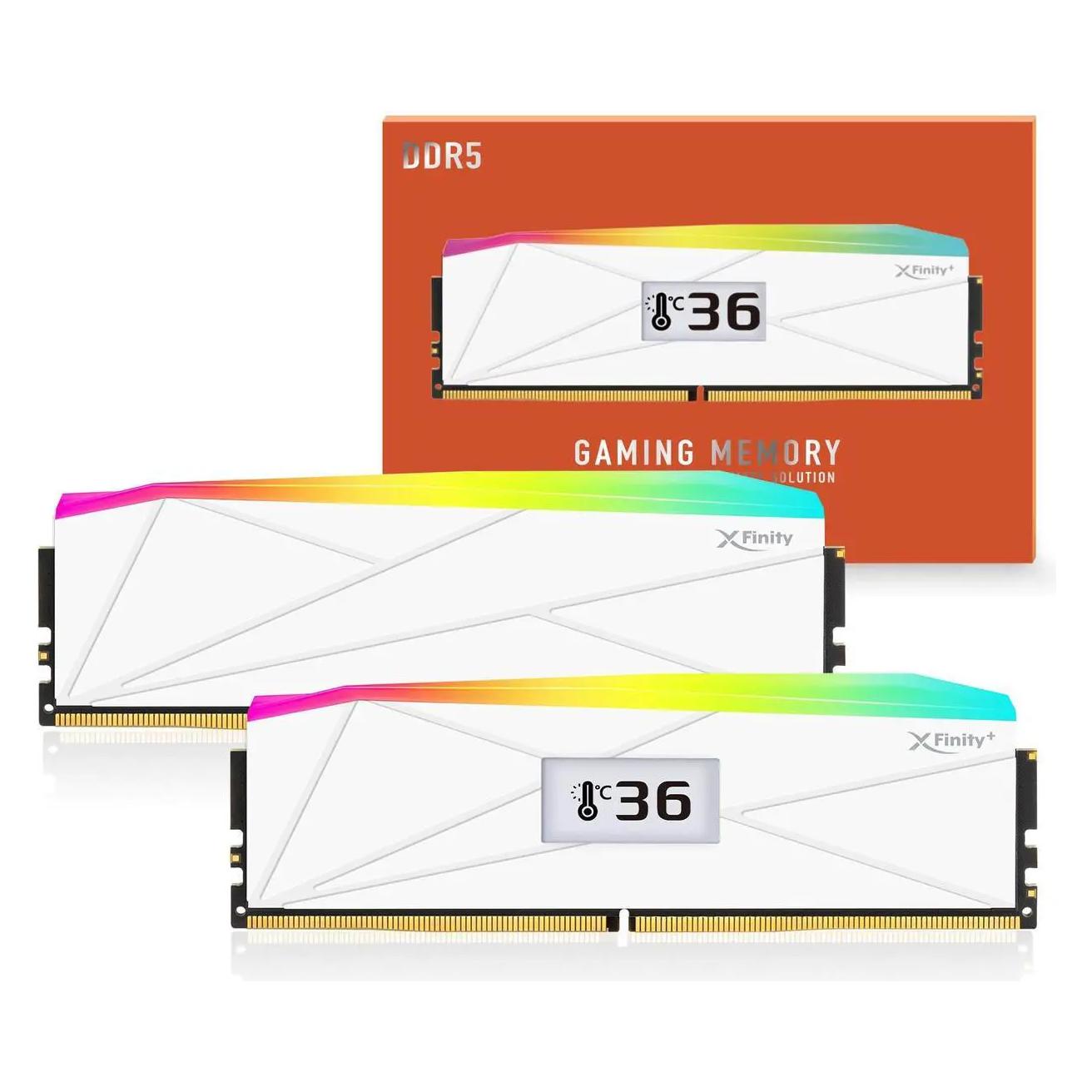 V-Color Manta XFinity+ aRGB DDR5-8000 RAM, CL40, EXPO - 32 GB Dual-Kit, weiss (2 x 16GB, 8000 MHz, DDR5-RAM, DIMM) (OTMXFAL1680840WWK)