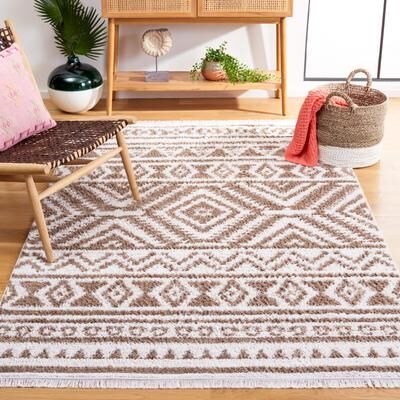 SAFAVIEH Augustine Chara Rustic Moroccan Fringe Rug