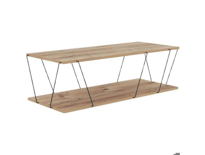 Table basse - Naturel et noir - DELORY