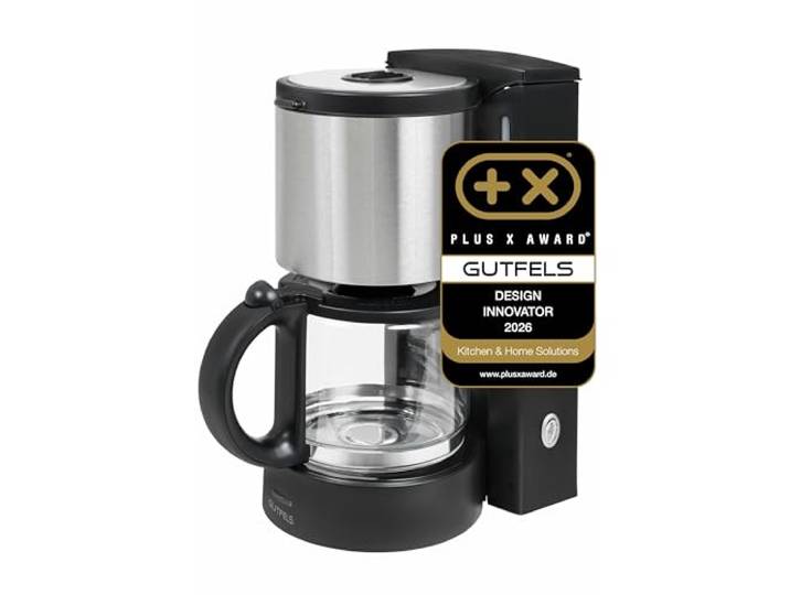 GUTFELS Filterkaffeemaschine KA 8101-1,25l Glaskanne, 1080W, Schwarz