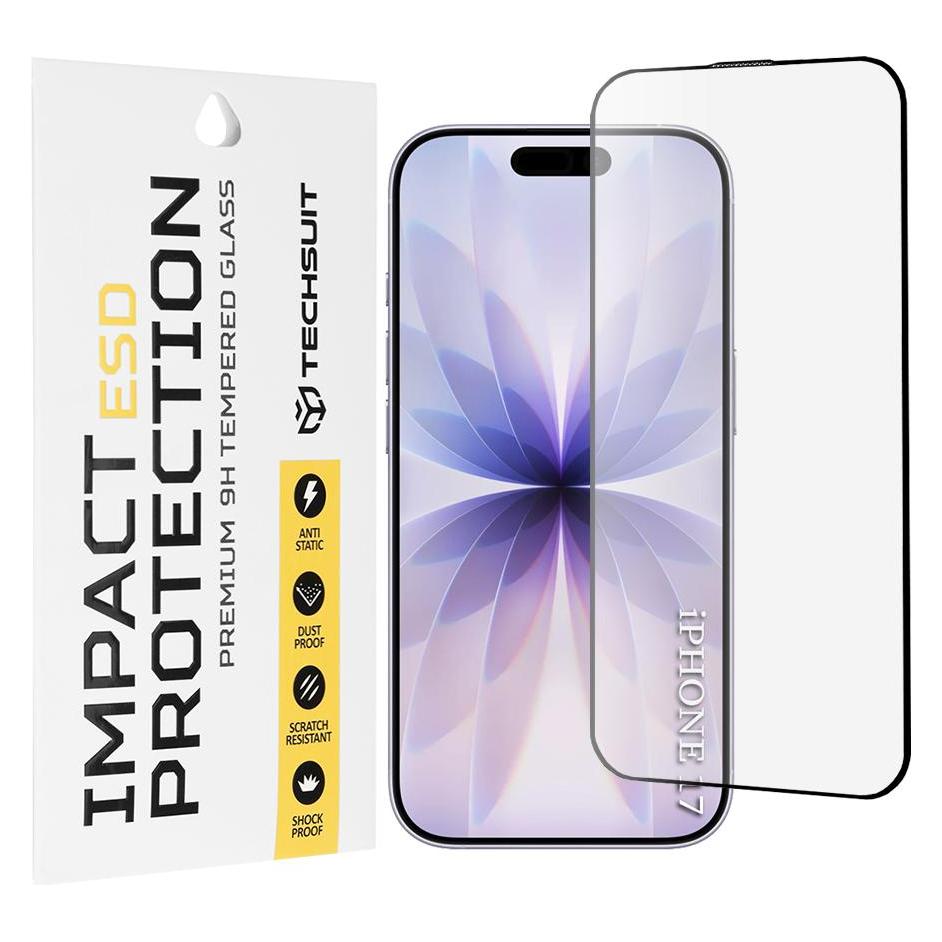 Techsuit - ESD Glass - iPhone 17 - Black (Apple iPhone 17) (60230424)