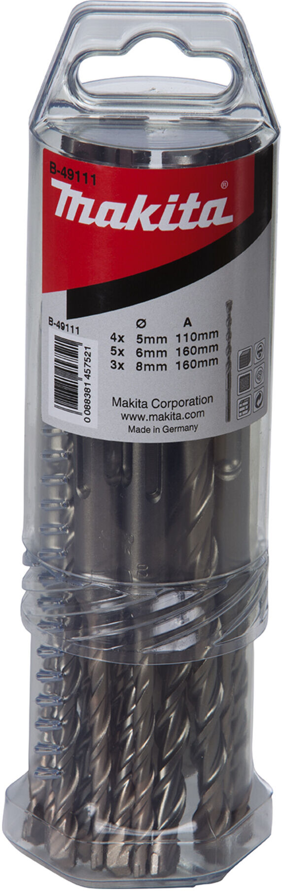 Makita SDS-V-PLUS-Bohrer-Set Nr.7 5-teilig B-49133)