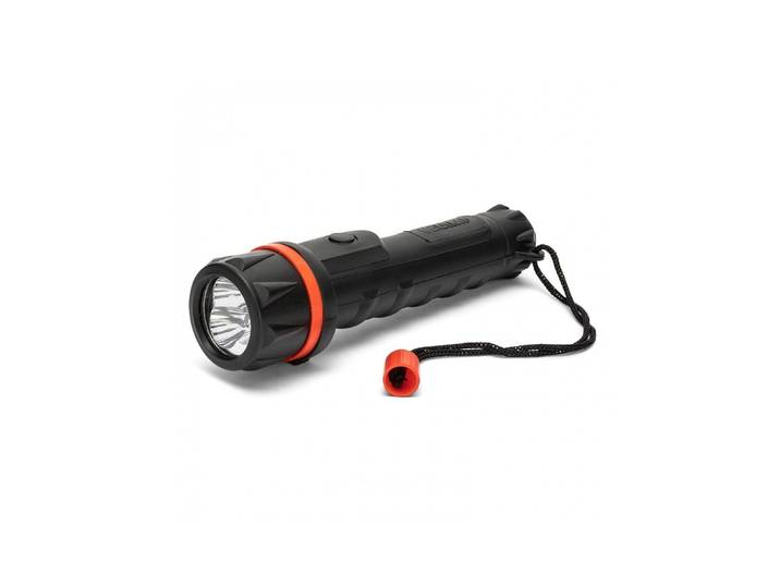 Velamp IRUB1LED - LED rubber zaklamp - 3 LEDs 12 lumen waterproof - zwart
