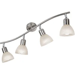 Nino Leuchten, Deckenstrahler, nickel LEDStrahler 4flg 3000K 12W (E14, 430 lm)