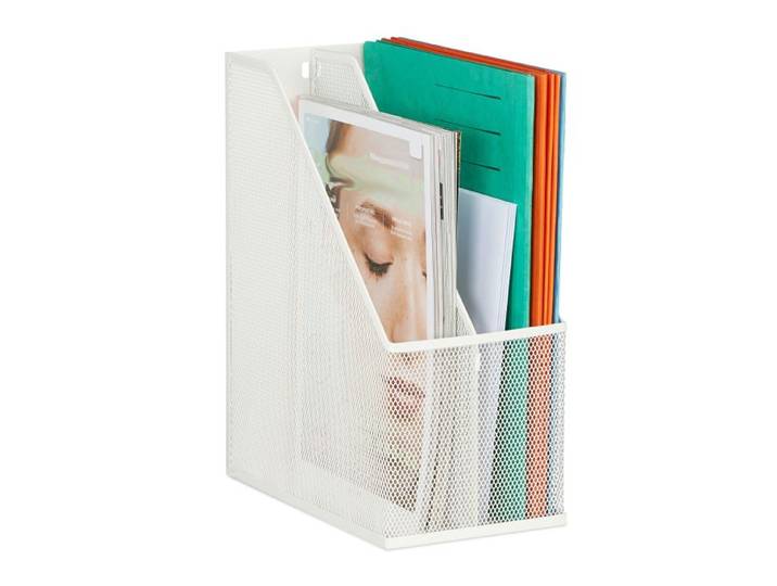 Relaxdays Tijdschriftencassette met 2 vakken