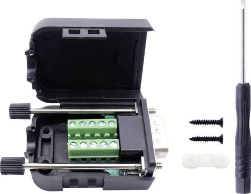 TRU COMPONENTS T190C4088 D-SUB Einbaustecker Polzahl: 9 Schrauben 1St.