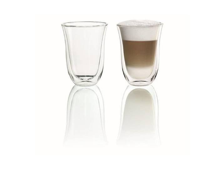 Glas DE'LONGHI Macchiato-Glas 44229 , transparent, H:13cm, Glas, Trinkgefässe, Glas