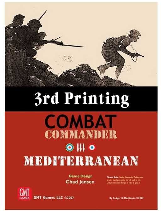 Combat Commander: Mediterranean 3rd Printing by GMT Games, Card-Driven Board Game with Historical Scenarios
