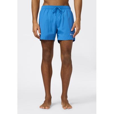 Badeshorts CHAMPION "Beachshort Standard Fit", Herren, Gr. L, N-Gr, blau (srs), Web, Polyamid, Badehosen Badeshorts, schnelltrocknendes Material, aus Polyamid, bequeme Passform