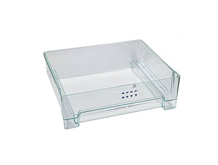 Liebherr 9791268 Gemüseschale Schublade Gemüsefach Kühlfach Kühlschublade Gemüseschublade Lebensmittelschublade Behälter Schale Fach Korb oben 480x148x410mm Kühlschrank Kühlgerät Kühlautomat