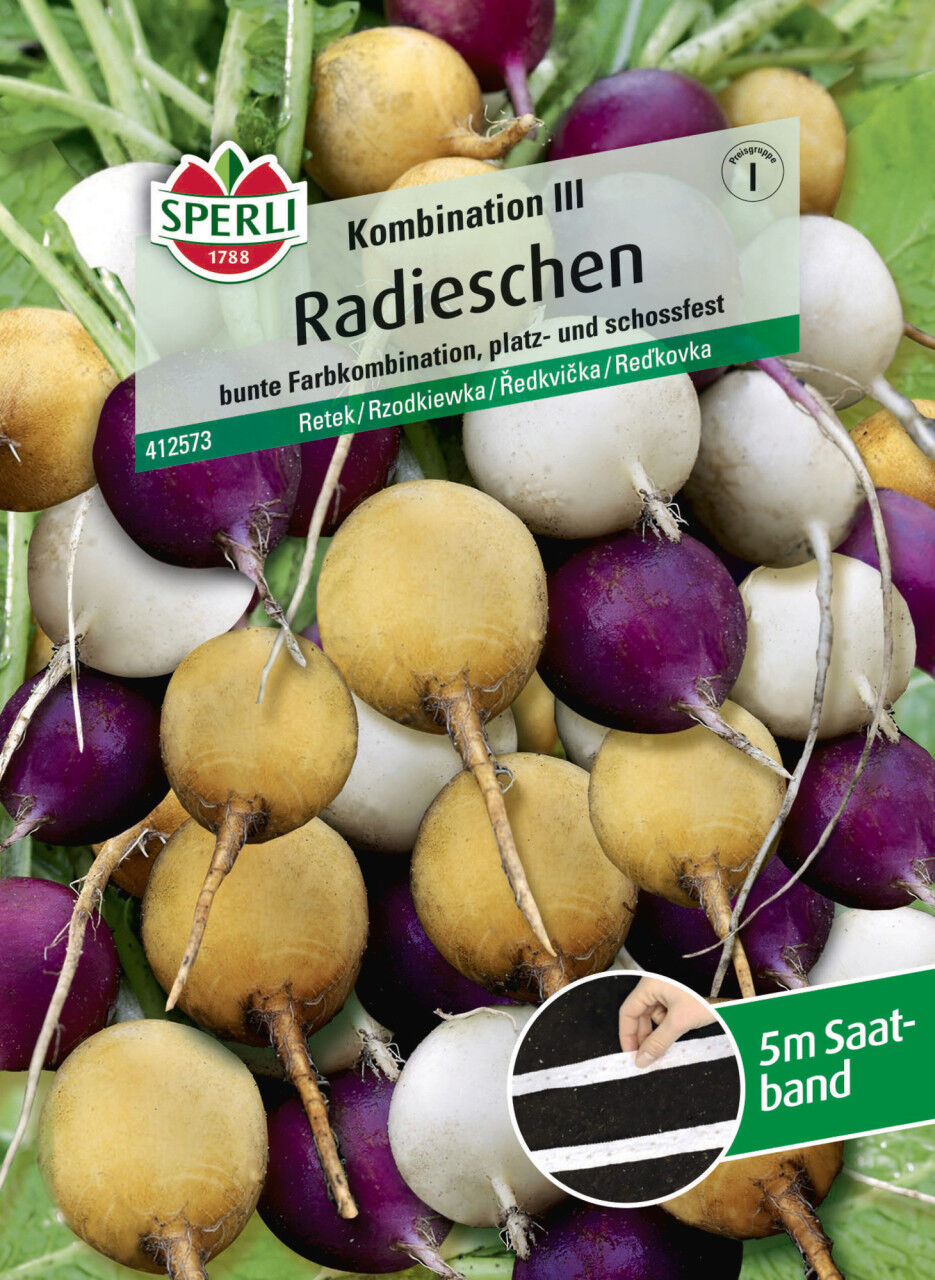 Sperli Saatgut Radieschen Kombination III für bis zu 5 lfd. Meter