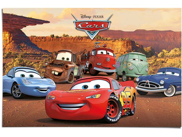 Poster REINDERS Disney`s Cars Charaktere , bunt (farbe bild(er): mehrfarbig), B:91,5cm H:61cm, Papier, Bilder, Poster
