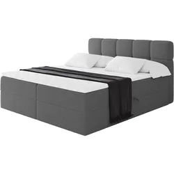 BOXBETT mit Matratze H3 - FAMA - 200x200 cm Grau Quelle