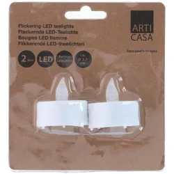 Arti Casa, LED Kerzen, LED Teelicht Flackernd Ø3,7cm (2x)