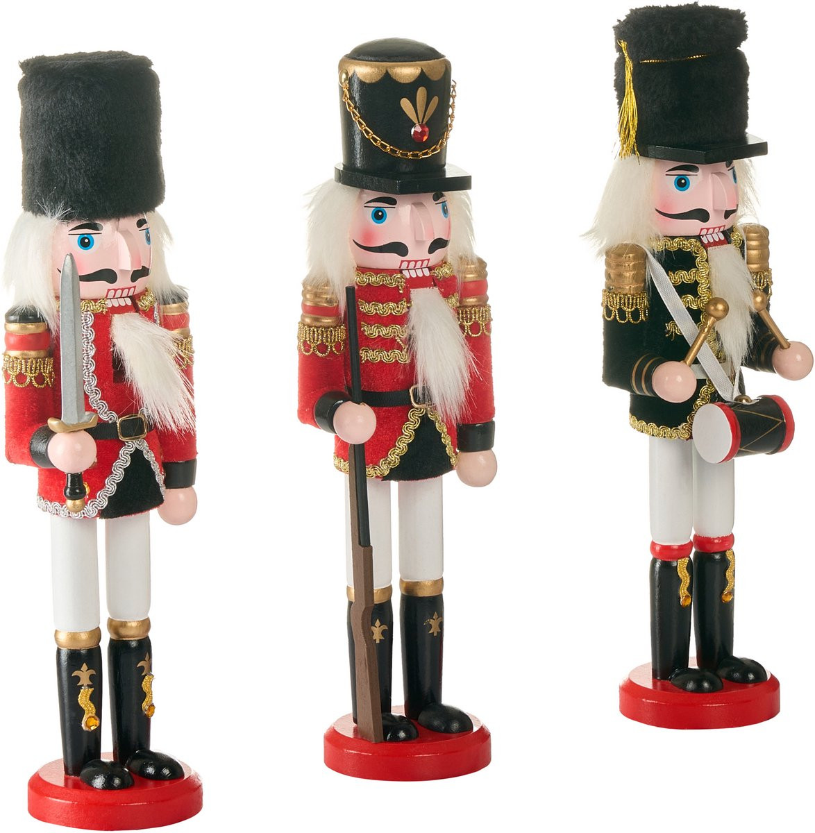 Beliani Decoratieve kerstfiguren set van 3 - Tafeldecoratie