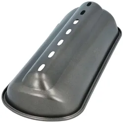 Stollenbackhaube 38 cm Stahl Grau