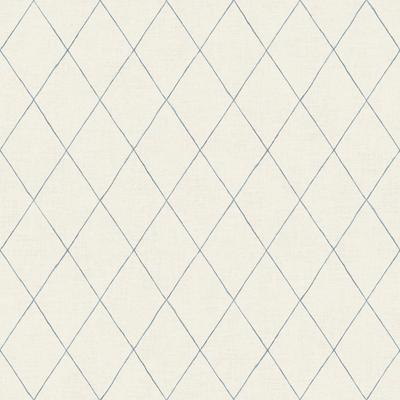 A-Street Prints Rhombus Blue Geometric Wallpaper
