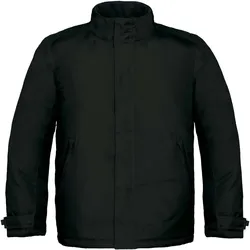 B&C Herren Winter Parka Real+ Winter-Jacke JM970 black 3XL