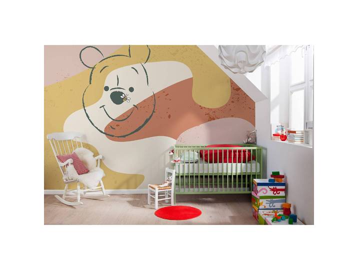 Papier peint intissé Winnie Pooh Bee 400 x 280cm Multicolore