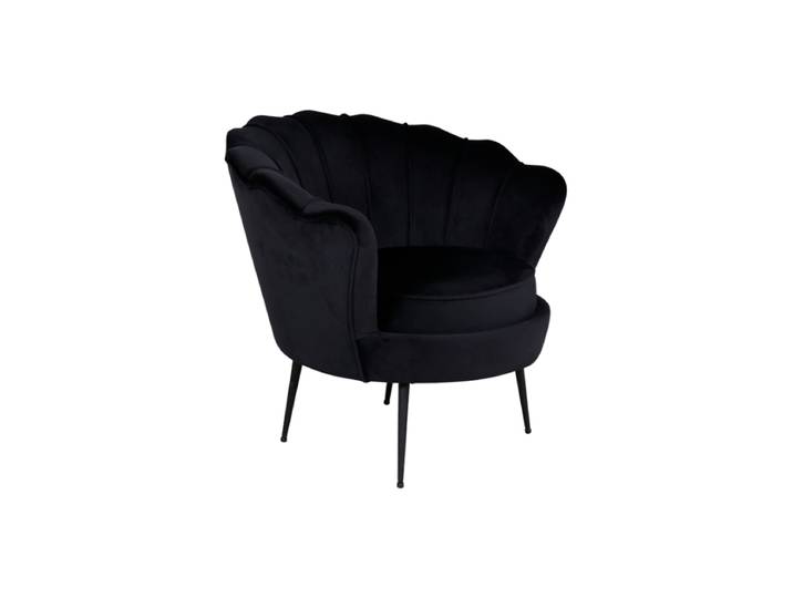 Design Samtsessel „Calais“ Schwarz VE DESIGN