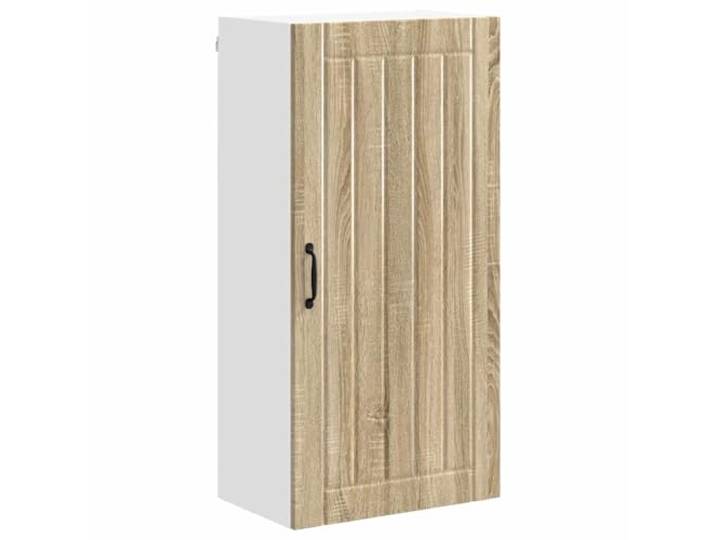 fsahslih Küchen Wandschrank Sonoma Eiche 50x31x100 cm Holzwerkstoff Stabiler Hängeschrank für die Küche mit 1 Tür und 2 Einlegeböden bietet praktischen Stauraum für Ihr Kochgeschirr.