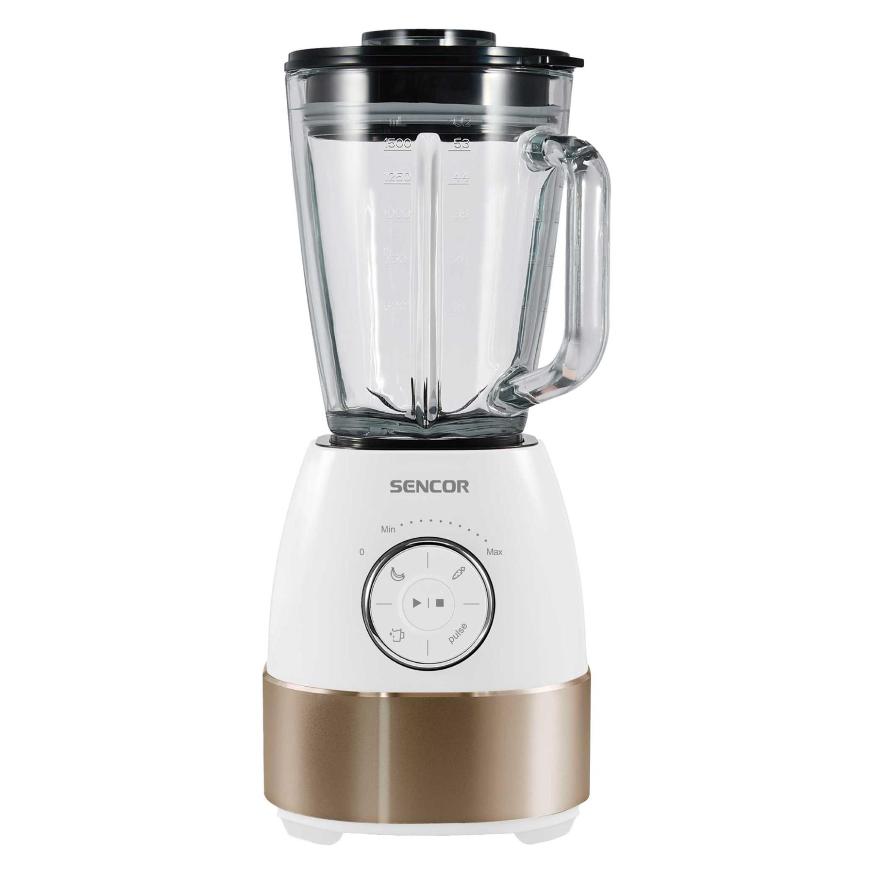 Sencor Professioneller Hochleistungsmixer mit 6 Titanmesser und 4 Programmen (1800 W) (SBL 5870GD)