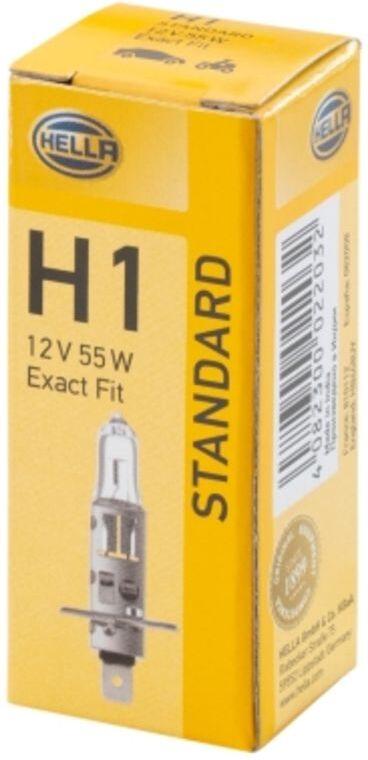 Hella Lampadina Halogen H1 Standard 12V, 55W, 1 pezzo