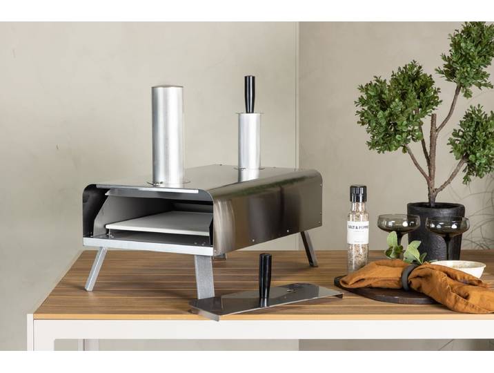 Pizzaofen Napoli - aus Stahl in Silber - Silber - Luxusbetten24