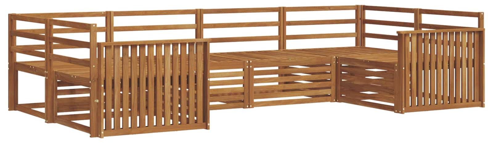 Outdoor-Sofagarnitur 6 pcs Natur