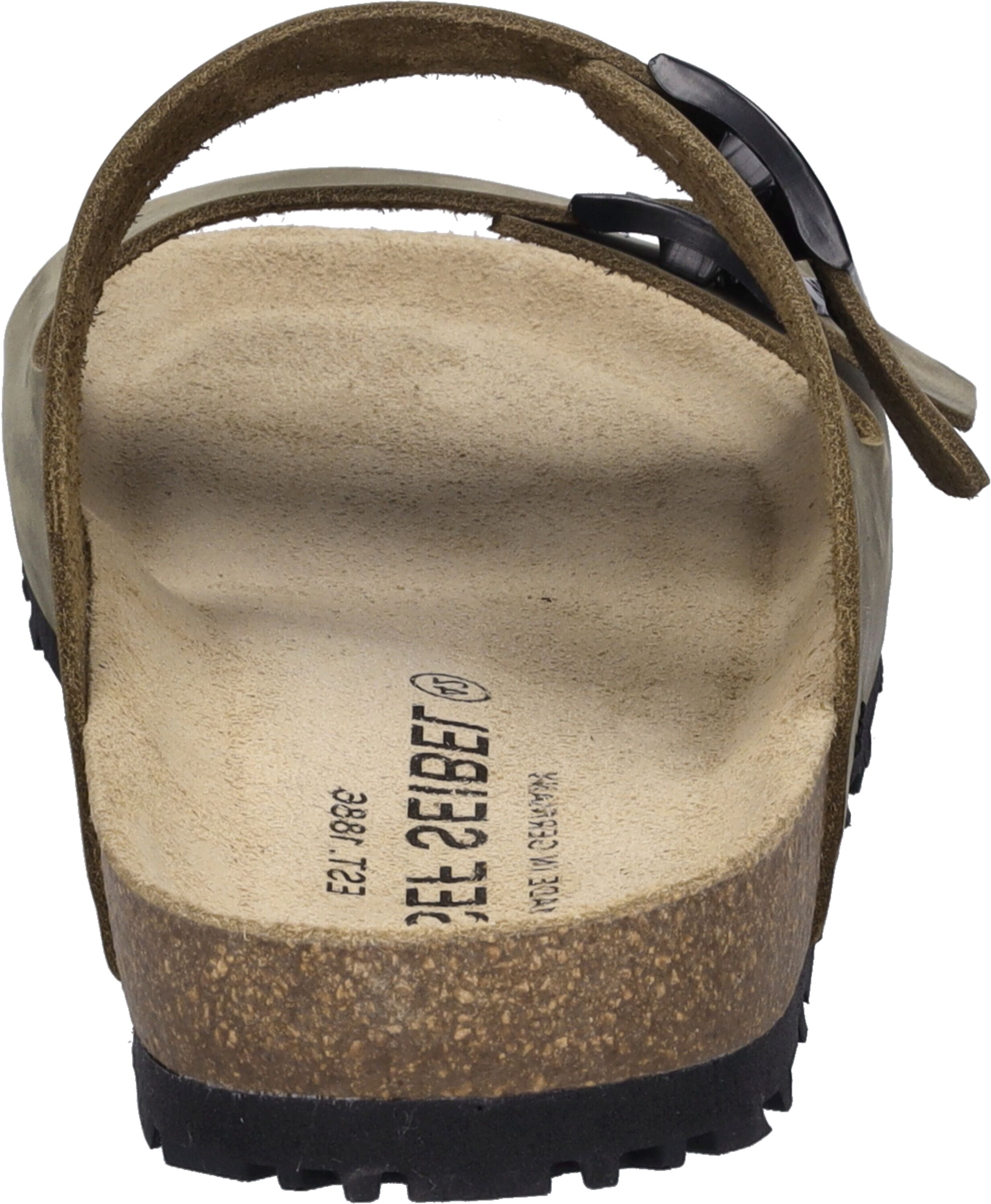 Sandale JOSEF SEIBEL "Josef 01, oliv", Herren, Gr. 41, grün (oliv), Obermaterial: 100% Rindsleder Leather cow., Schuhe Sandale
