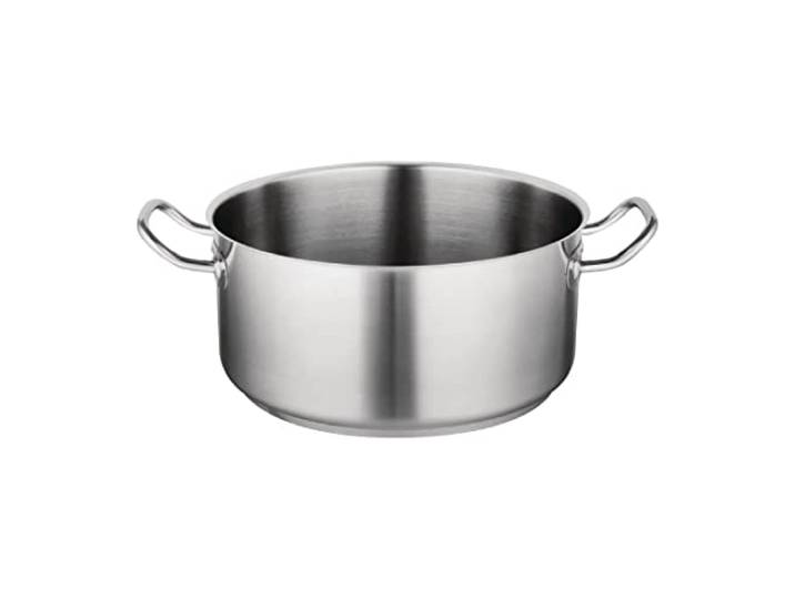 Vogue T177 Schmorpfanne, Edelstahl, 14 PT, 28 cm Durchmesser, Tiefe 12 cm, Deckel separat erhältlich