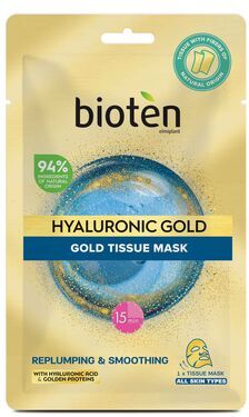 Bioten Máscara de Rosto Tissue Mask Hyaluronic Gold 20 ml
