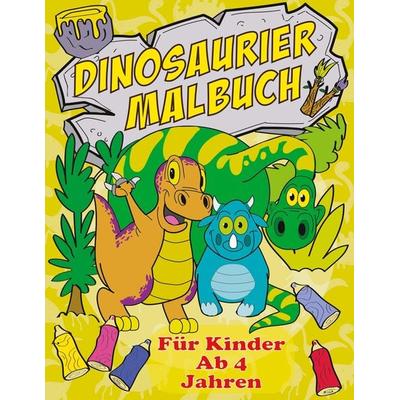 Dinosaurier Malbuch Für Kinder Ab 4 Jahren, Taschenbuch von Maria Olivia Schmidt, Digital Front GmbH, 978-3-96926-007-4