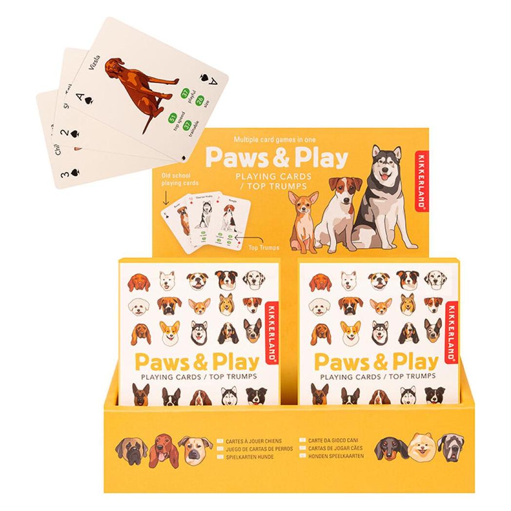 Kikkerland - Paws & Play Playing Cards - (GG274) (Deutsch) (GG274)