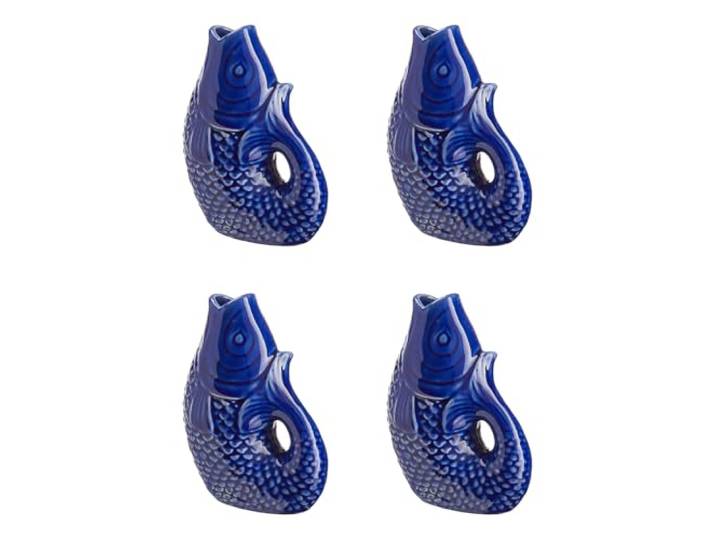 BUTLERS 4er-Set Mini-Vase 9x6x12 cm Steingut Dekovase - KOI -