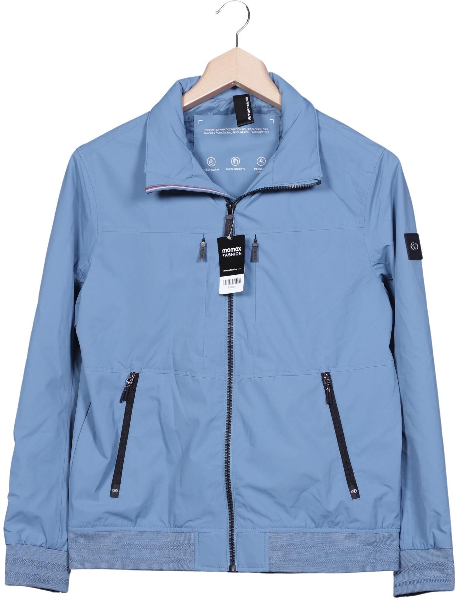 Tom Tailor Herren Jacke, Hellblau, Gr. L, Tex / Membran / Synthetik - Second Hand