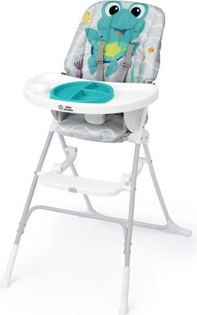 Baby Einstein Neptune Ocean Explorers 2-in-1 kinderstoel met waterdichte speelmat en afneembaar tafelblad, hoogte verstelbaar, geschikt vanaf 6 maanden