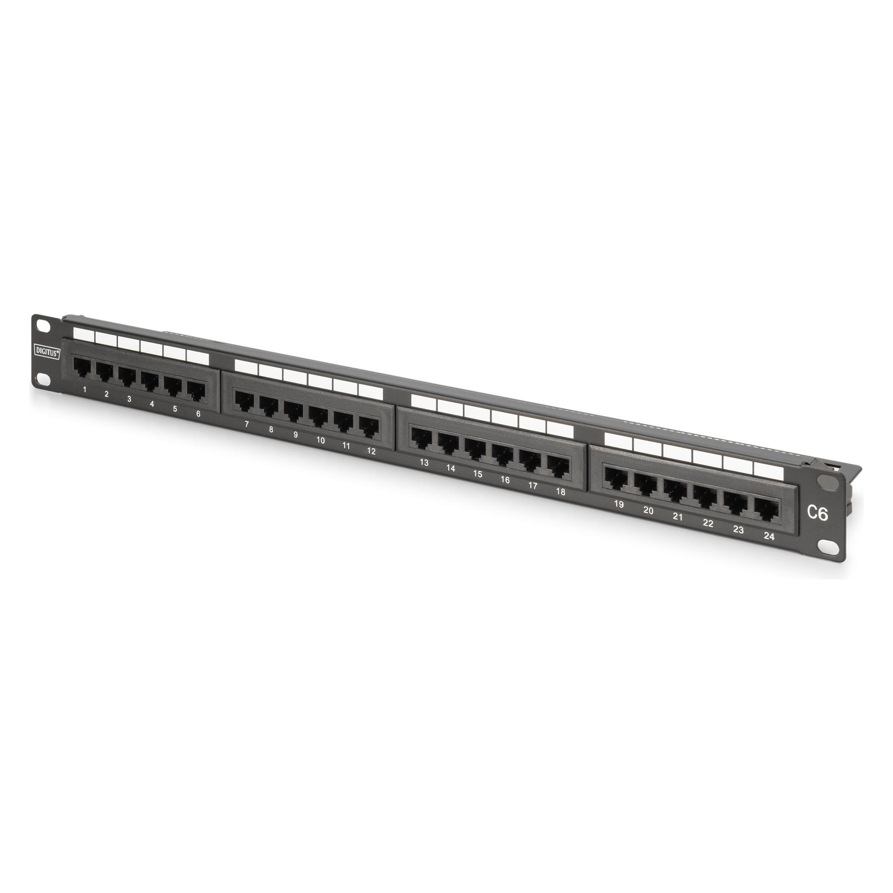 Digitus CAT 6, Klasse E Patch Panel, ungeschirmt (DN-91624U-CR)
