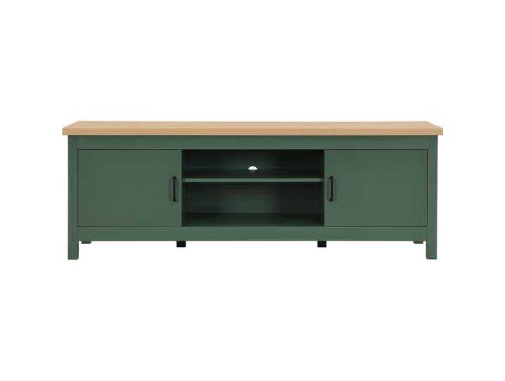 Meuble tv 2 portes vert 160 cm
