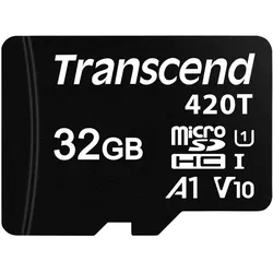 Transcend Flash-Speicherkarte (32 GB, microSDHC, U1, UHS-I), Speicherkarte