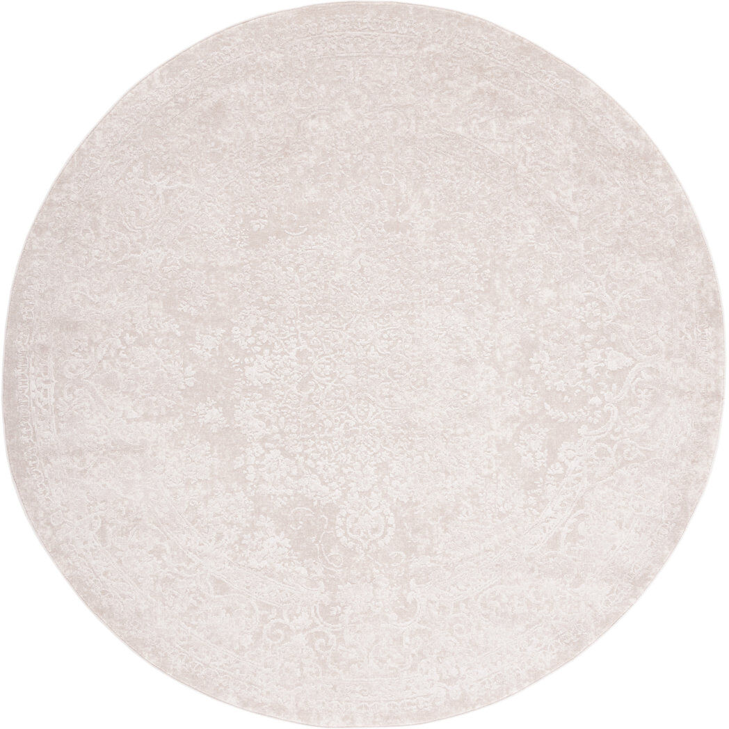 Latitude Vive Reflection Traditional Area Rug In Creme / Ivory Cream;Ivory Round 201 cm