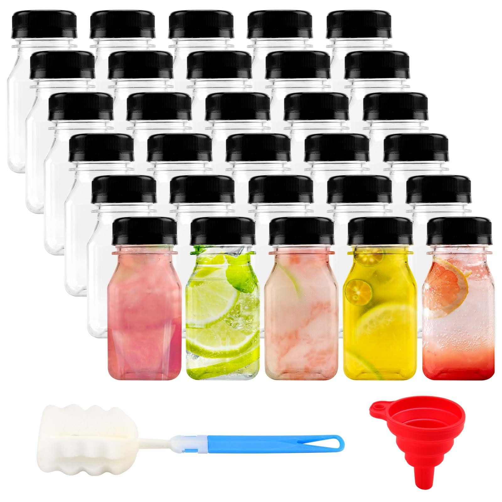 Dripio Verpakking van 30 transparante plastic sapflessen van 120 ml met deksel