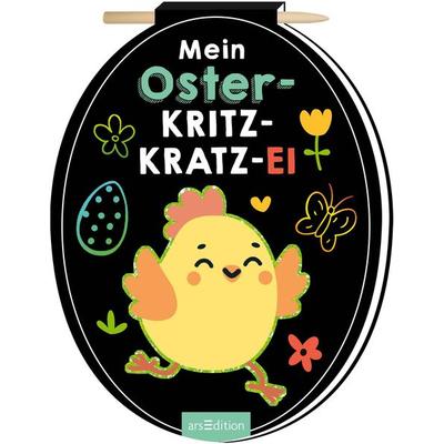 Mein Oster-Kritzkratz-Ei, Taschenbuch von , arsedition, 978-3-8458-6057-2