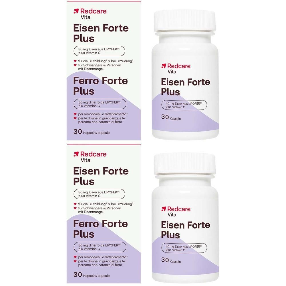 Redcare Eisen Forte Plus Direkt Kapseln Doppelpack 2x30 St