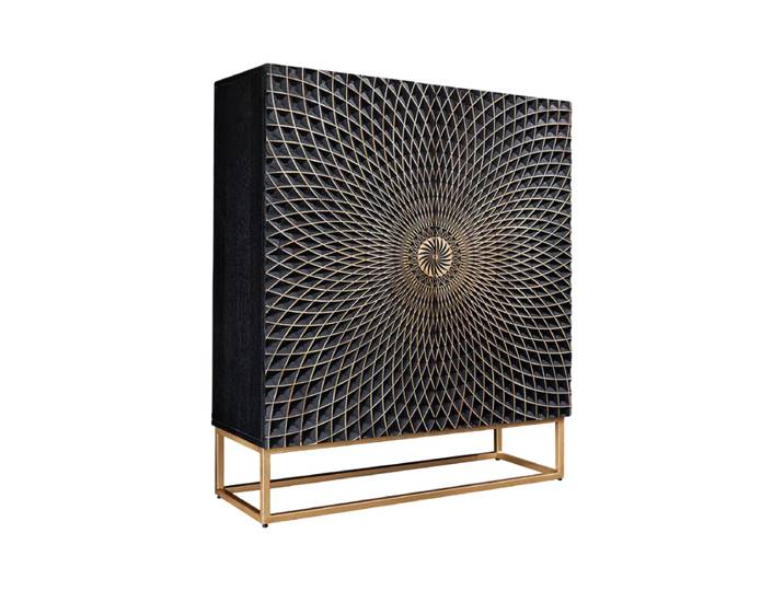 Design Highboard „Illusion“ aus Massivholz Mangoholz Invicta Interiors